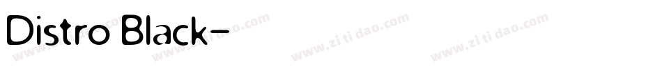 Distro Black字体转换